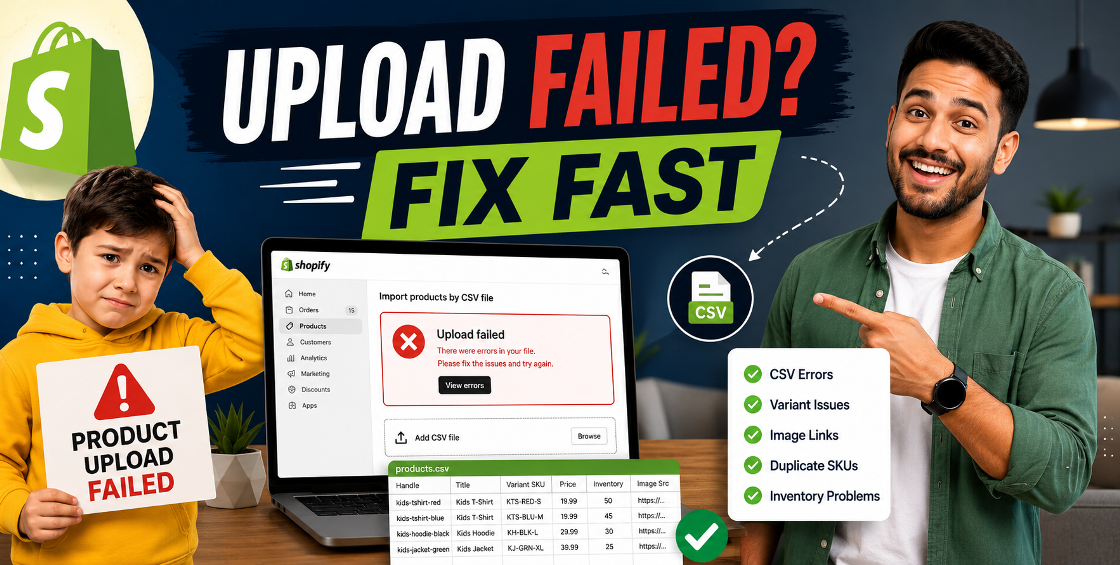 Product Upload Failed in Shopify? Fix It Fast